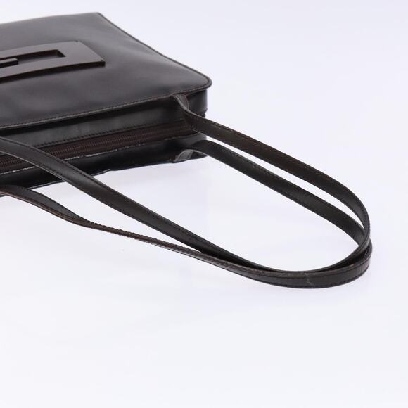 GUCCI Shoulder Bag Patent Leather Dark Brown 002 002 - Picture 7 of 12